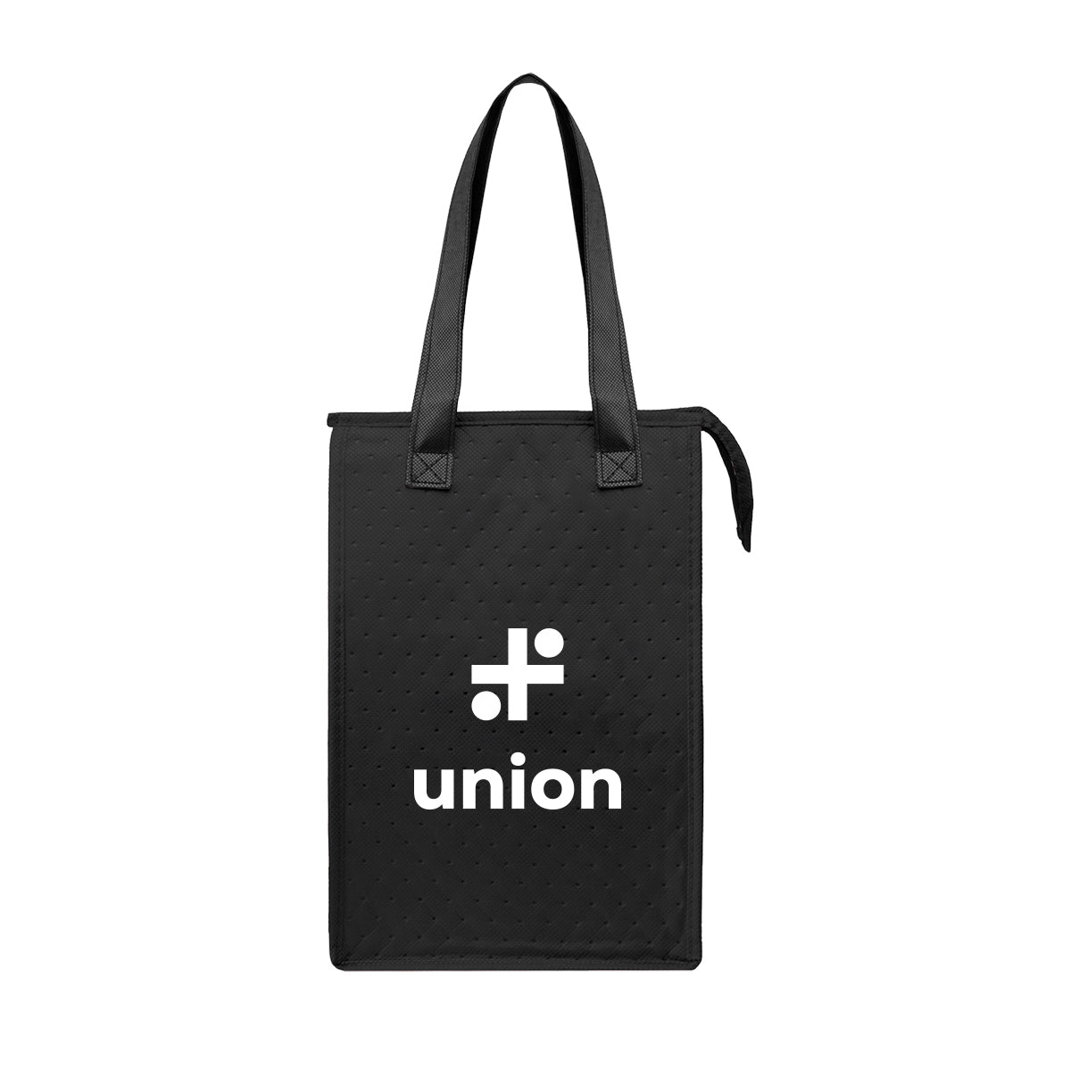 Dimples Cooler Tote Bag in Recycled PET - Black - Silk Screen