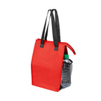 Dimples Cooler Tote Bag in Recycled PET - Red - Side