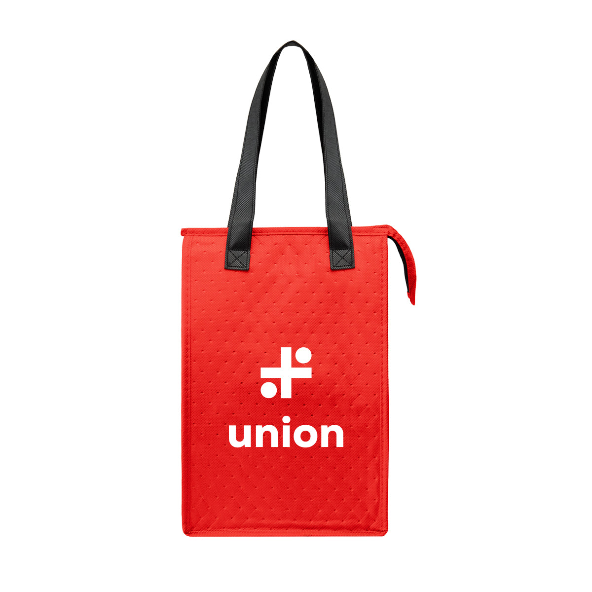 Dimples Cooler Tote Bag in Recycled PET - Red - Silk Screen