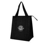 Dimples Cooler Tote Bag, Non-Woven - Black - Silk Screen