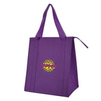 Dimples Cooler Tote Bag, Non-Woven - Purple - Colorbrite