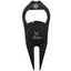 Divot Repair Tool with Bottle Opener and Ball Marker Laser Engraving - Black - Front