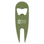 Divot Tool and Bottle Opener - Green - Laser