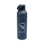Dixon Recycled Stainless Steel Bottle, 17 oz - Navy - Silk Screen