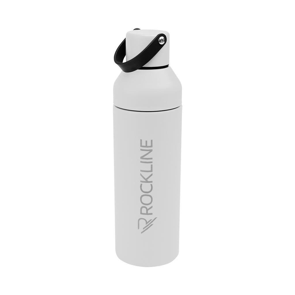 Dixon Recycled Stainless Steel Bottle, 17 oz - White - Laser Engraving