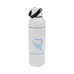 Dixon Recycled Stainless Steel Bottle, 17 oz - White - Silk Screen