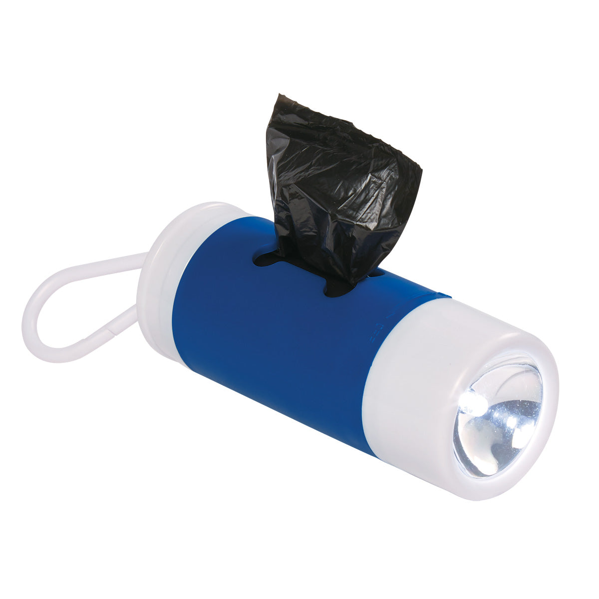 Dog Bag Dispenser and Flashlight - Blue Accent - Inset