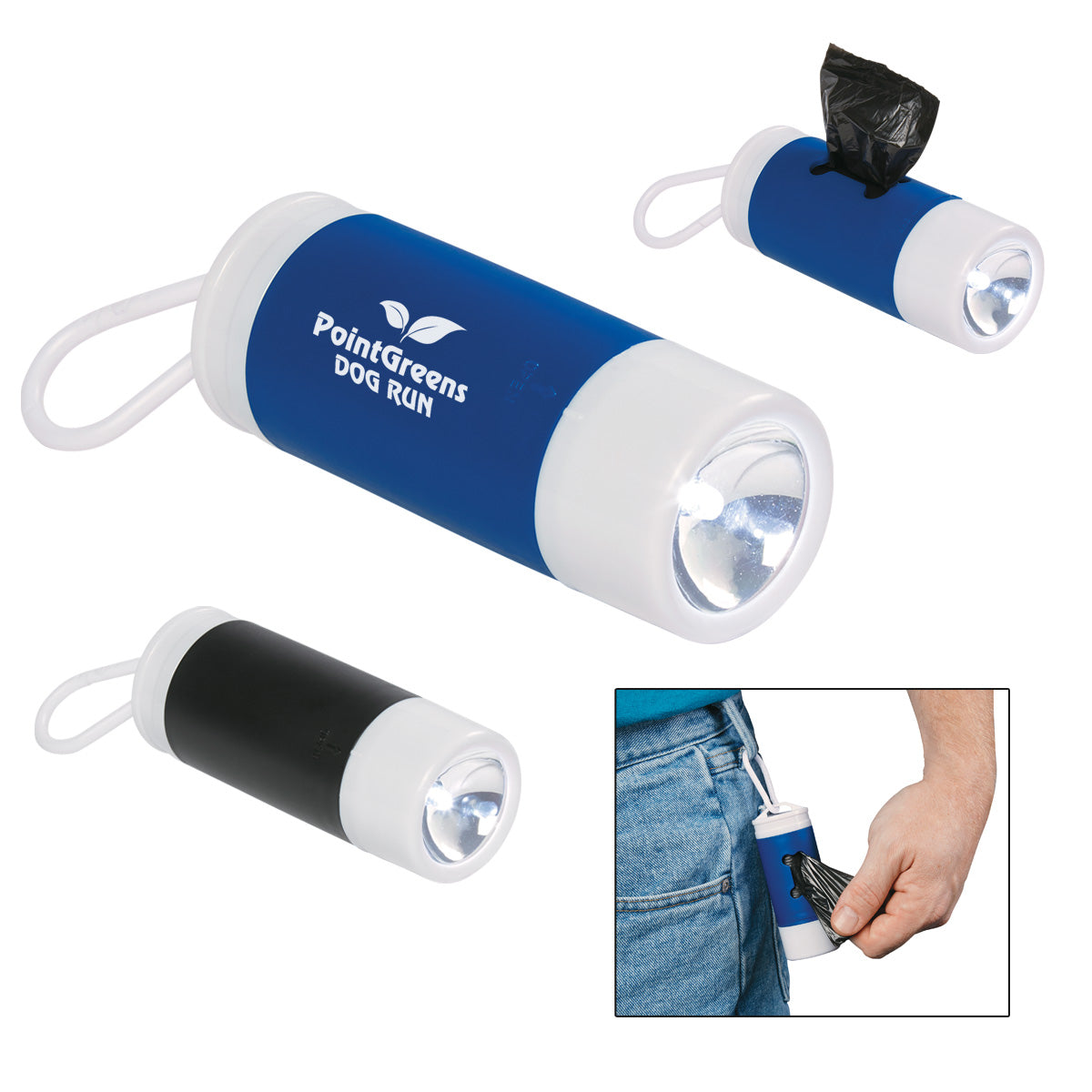 Dog Bag Dispenser and Flashlight