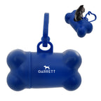 Dog Bag Dispenser Shaped Like a Bone - Royal Blue - Pad Print