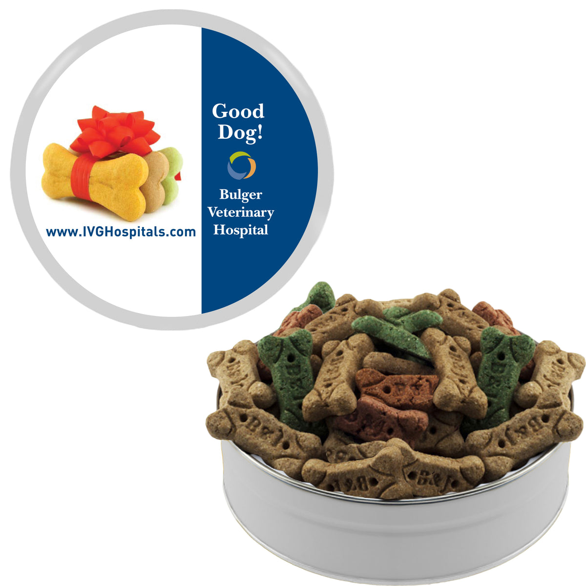 Dog Bones in a Grand Tin - Grand Tin with Dog Bones