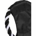 Dog Rope Flyer Toy in Recycled Nylon, 7 Inches Transfer - Black - Detail