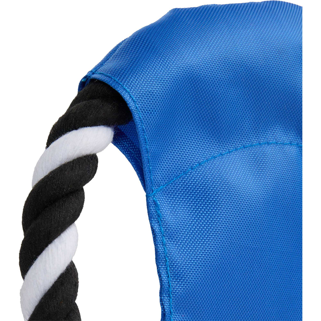 Dog Rope Flyer Toy in Recycled Nylon, 7 Inches Transfer - Blue - Detail 2