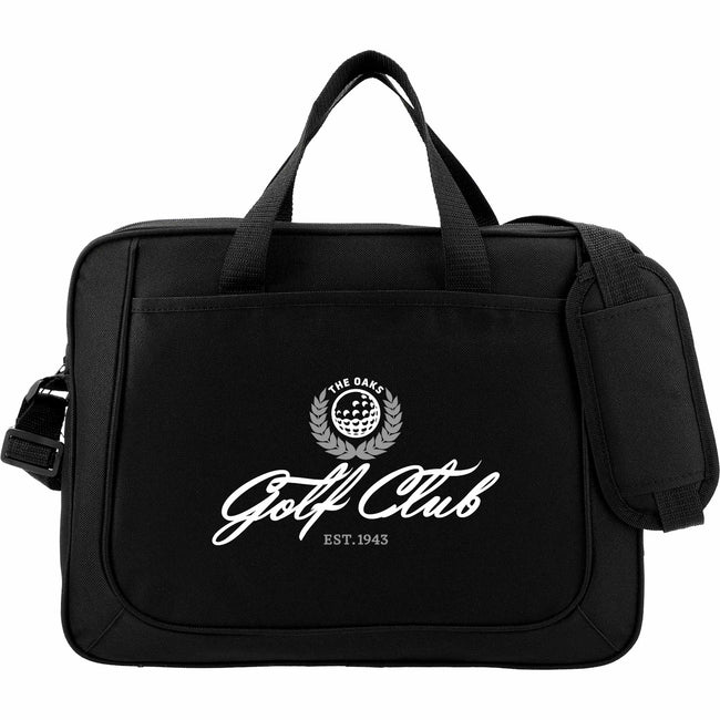 Dolphin Briefcase with Pen Sleeves and Shoulder Strap