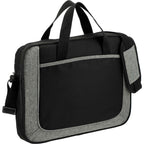 Dolphin Briefcase with Pen Sleeves and Shoulder Strap Full Color - Graphite - Right Angle