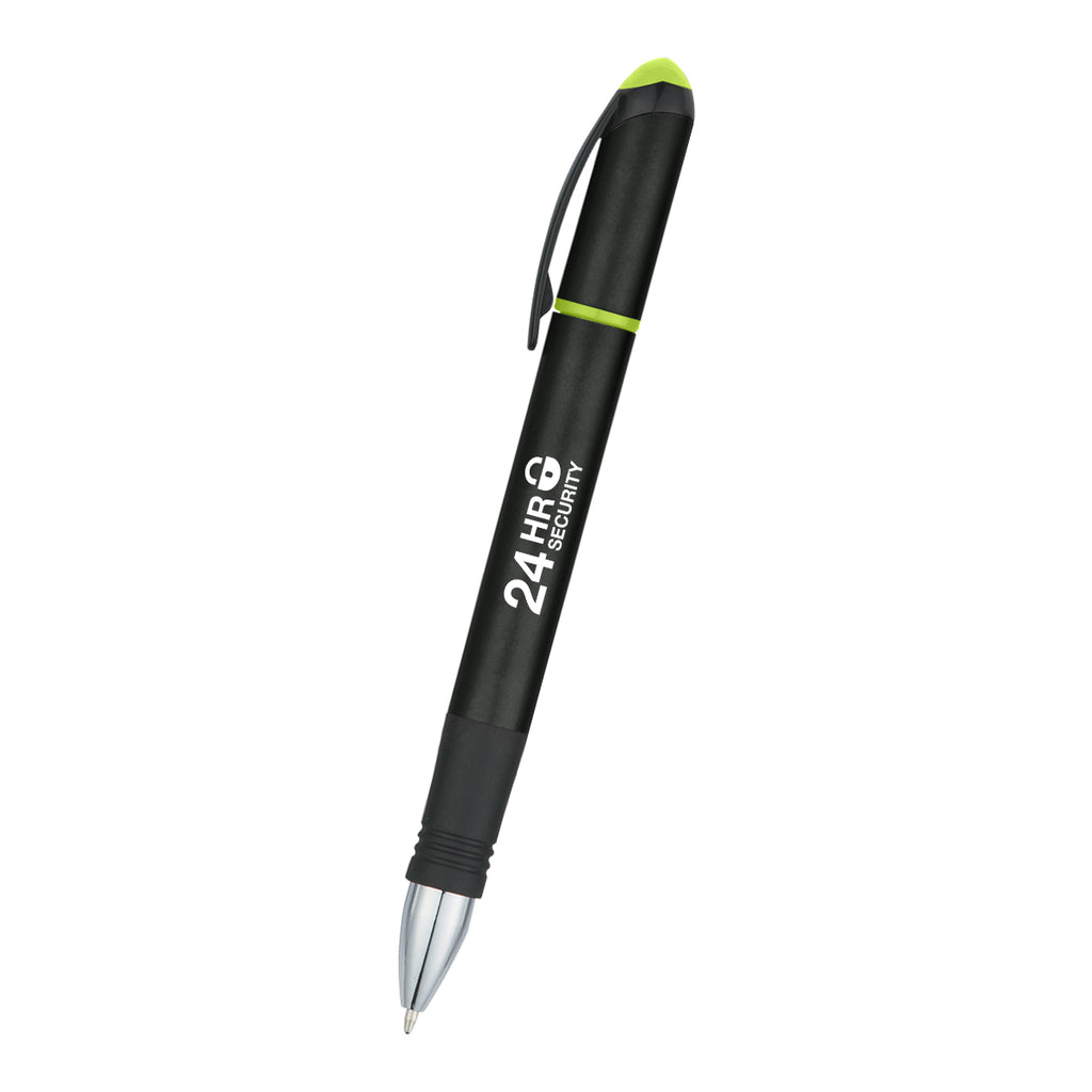 Domain Pen and Highlighter - Black - Silk Screen