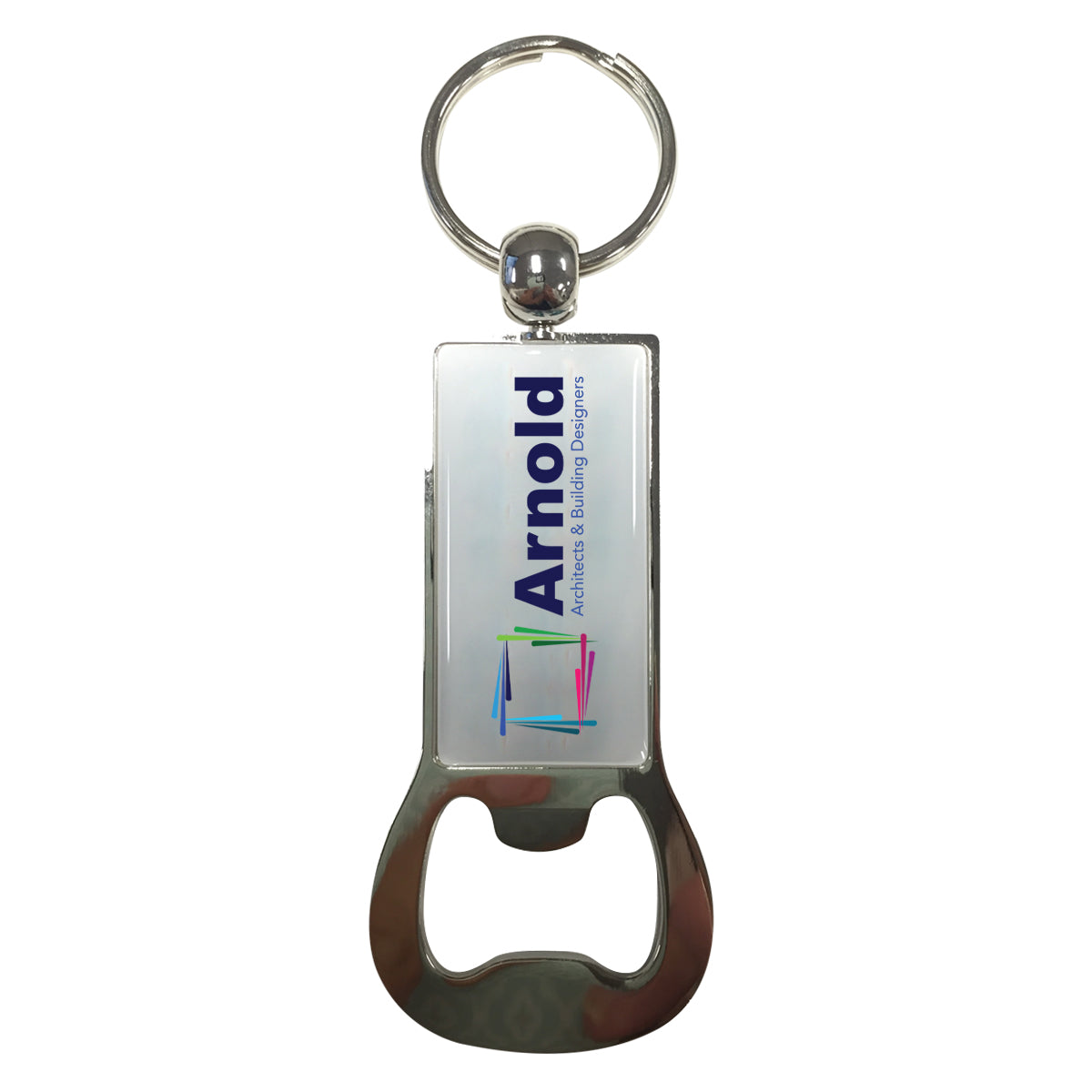 Dome Key Tag with Bottle Opener - Dome Bottle Opener Key Tag