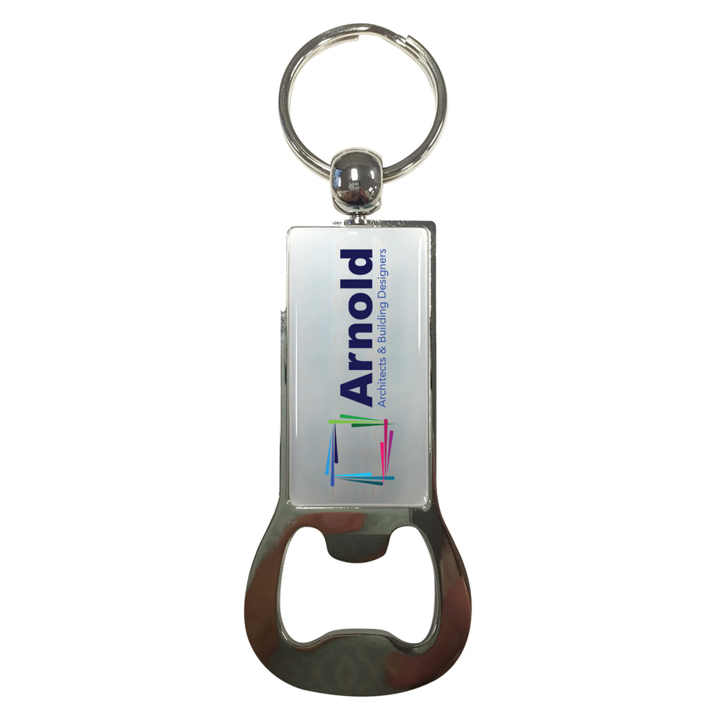 Dome Key Tag with Bottle Opener