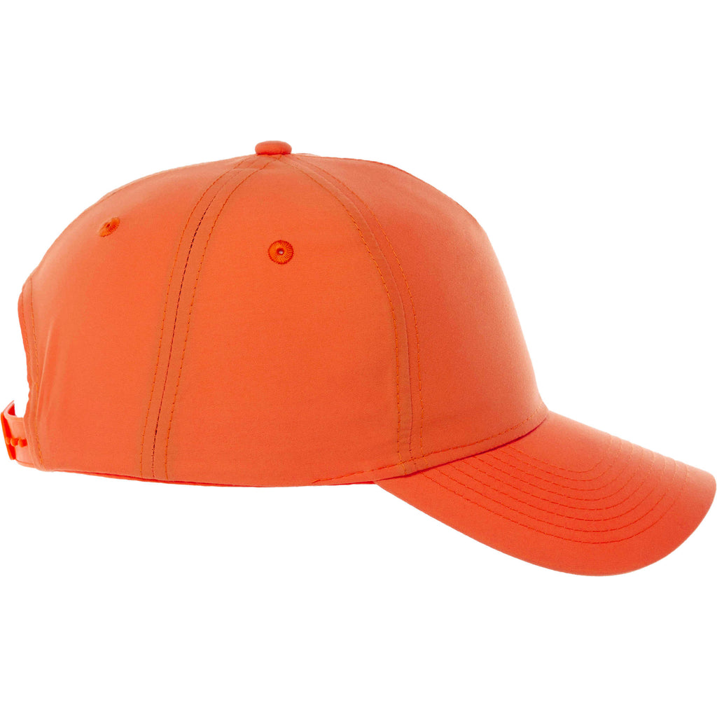 Dominate Microfiber Ball Cap with Seamless Front Embroidery - Amber - Right Side