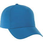 Dominate Microfiber Ball Cap with Seamless Front Embroidery - Olympic Blue - Back Flat 2