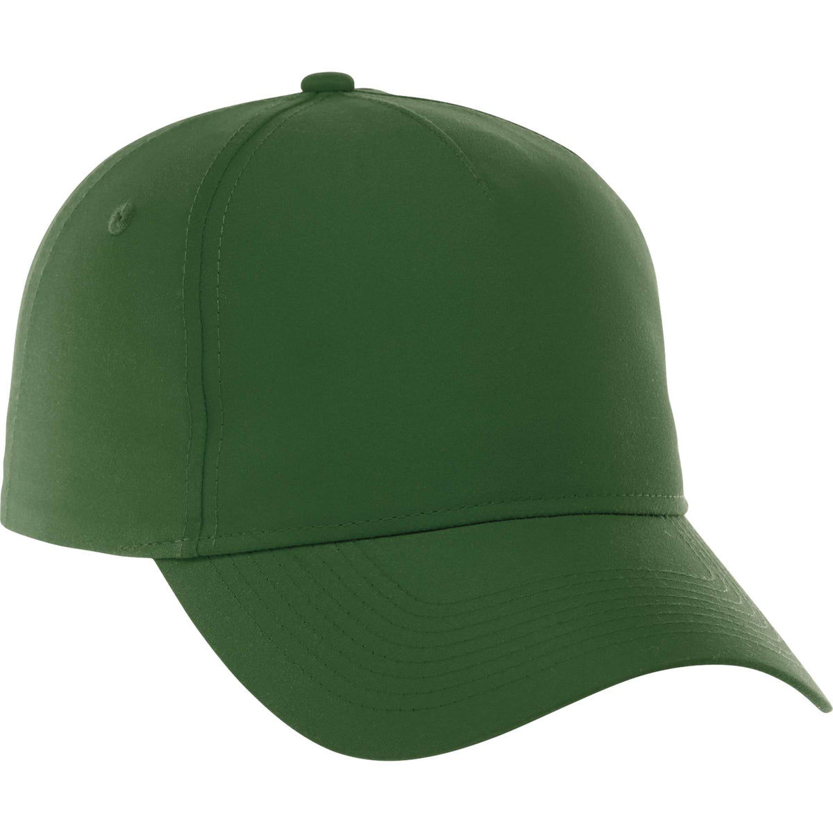 Dominate Microfiber Ball Cap with Seamless Front Embroidery - Pine Green - Back Flat 3