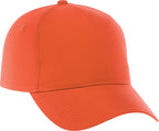 Dominate Microfiber Ball Cap with Seamless Front Embroidery - Saffron - Back Flat