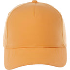 Dominate Microfiber Ball Cap with Seamless Front Embroidery - Saffron - Front