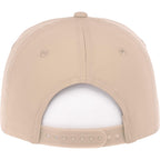Dominate Microfiber Ball Cap with Seamless Front Embroidery - Sandstone - Back Flat