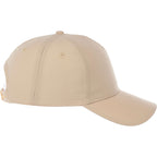 Dominate Microfiber Ball Cap with Seamless Front Embroidery - Sandstone - Right Side