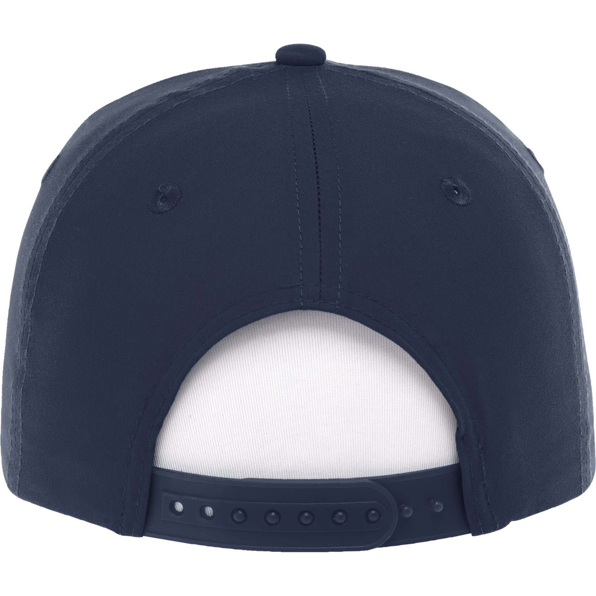 Dominate Microfiber Ball Cap with Seamless Front Embroidery - Vintage Navy - Back Flat 2