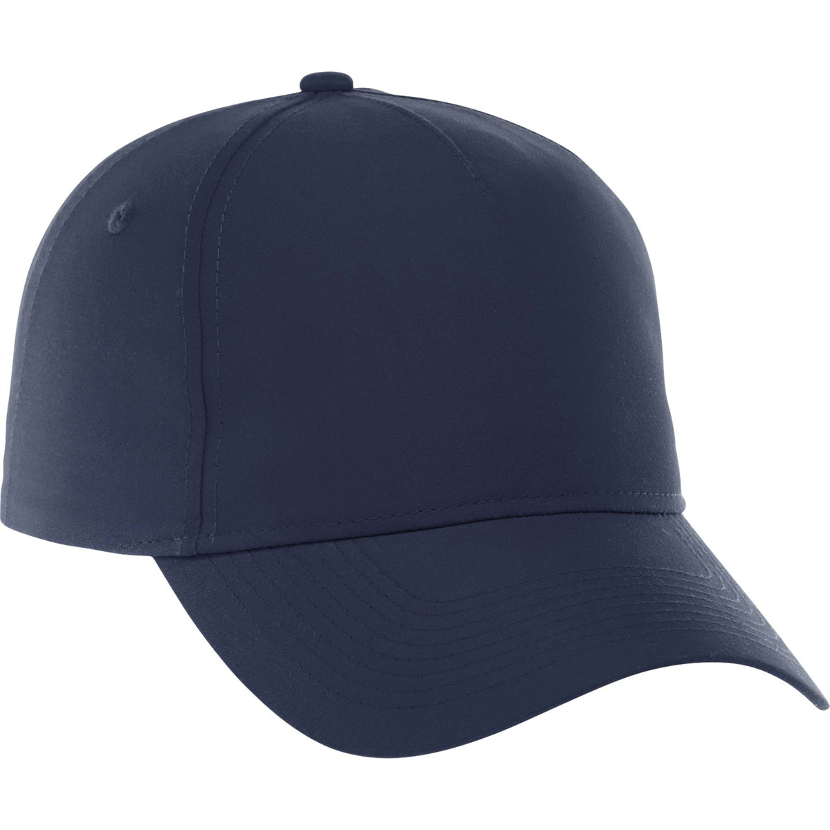 Dominate Microfiber Ball Cap with Seamless Front Embroidery - Vintage Navy - Back Flat 3