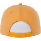 Dominate Microfiber Ball Cap with Seamless Front Transfer - Amber - Back Flat