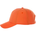 Dominate Microfiber Ball Cap with Seamless Front Transfer - Amber - Left Side