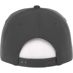 Dominate Microfiber Ball Cap with Seamless Front Transfer - Grey Storm - Back Flat