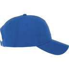 Dominate Microfiber Ball Cap with Seamless Front Transfer - New Royal - Right Side