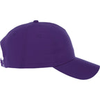 Dominate Microfiber Ball Cap with Seamless Front Transfer - Purple - Right Side