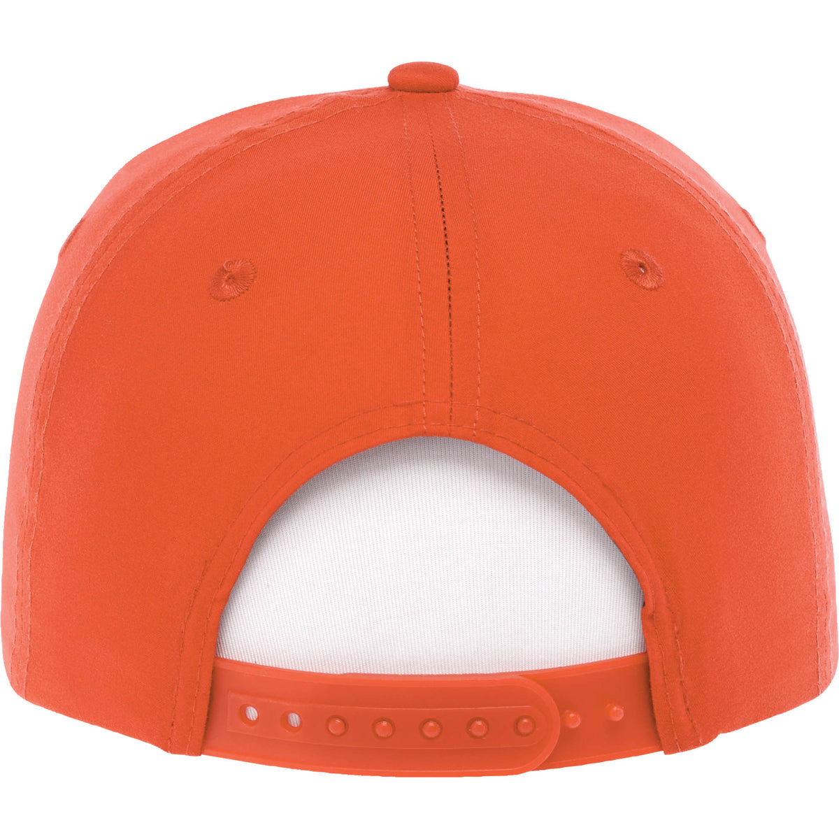 Dominate Microfiber Ball Cap with Seamless Front Transfer - Saffron - Back Flat