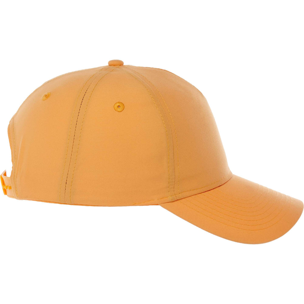 Dominate Microfiber Ball Cap with Seamless Front Transfer - Saffron - Right Side