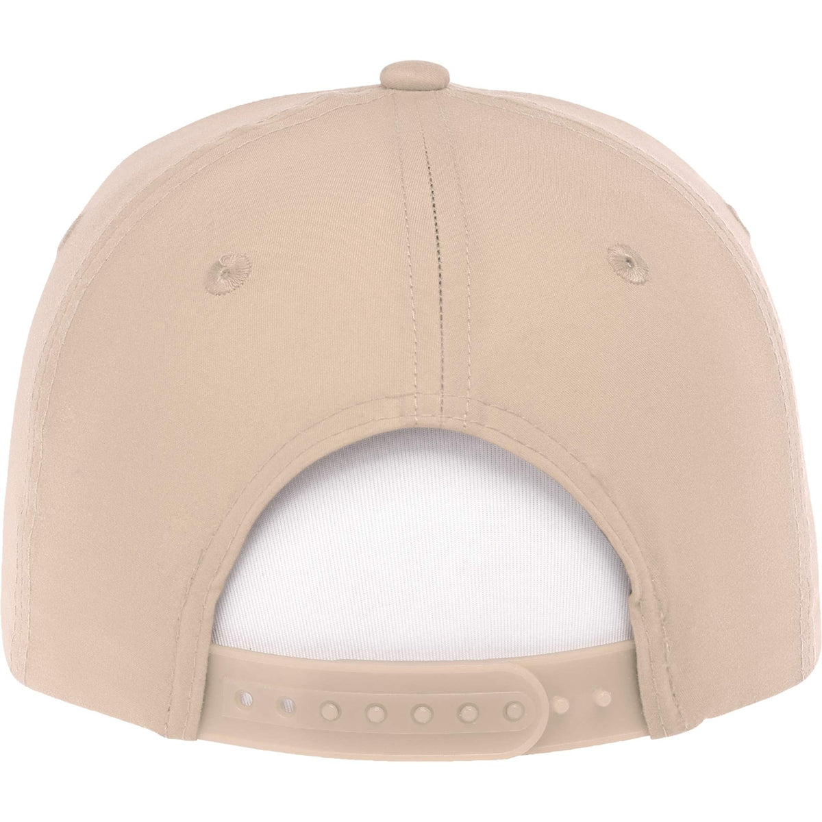 Dominate Microfiber Ball Cap with Seamless Front Transfer - Sandstone - Back Flat