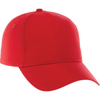 Dominate Microfiber Ball Cap with Seamless Front Transfer - Team Red - Back Flat 3