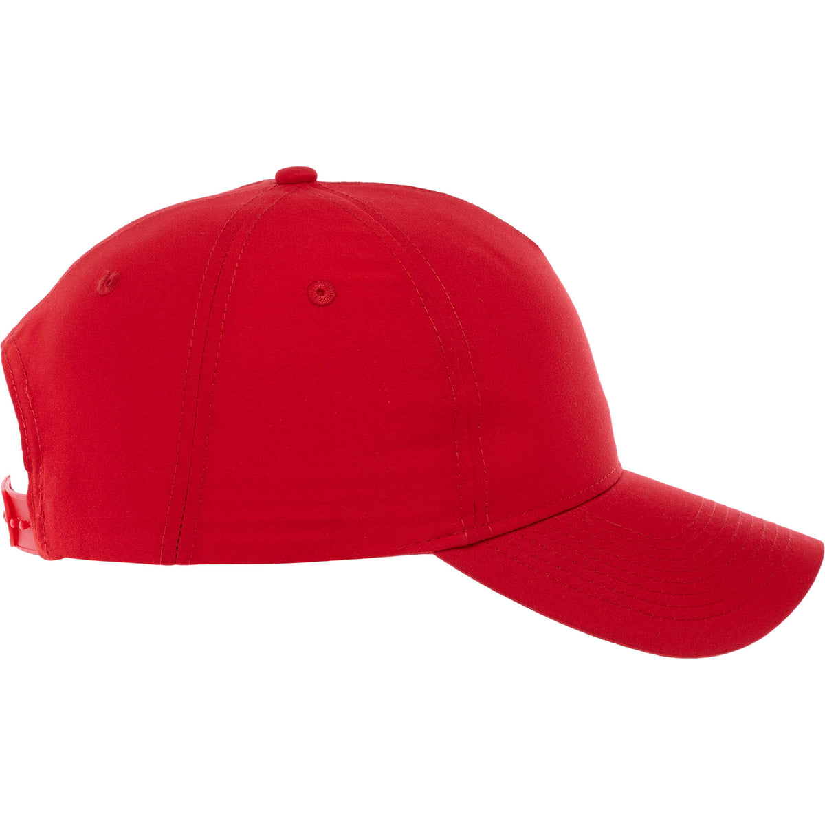 Dominate Microfiber Ball Cap with Seamless Front Transfer - Team Red - Right Side