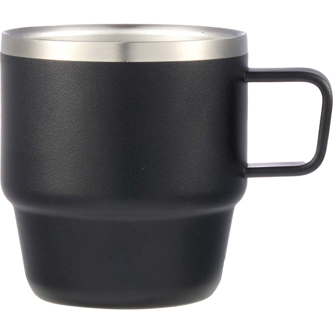 Doppio Stackable Espresso Mug Set in Recycled Steel, 6 oz