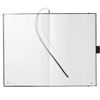 Dotted Planning Notebook with Numbered Pages, 5.5 x 8.5 Inches - Black - Front 3