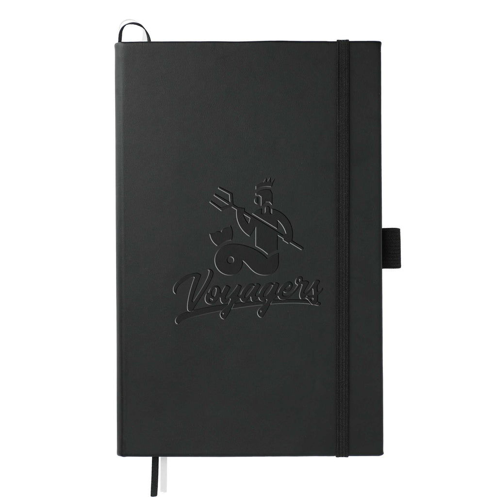 Dotted Planning Notebook with Numbered Pages, 5.5 x 8.5 Inches - Black - Front