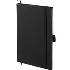 Dotted Planning Notebook with Numbered Pages, 5.5 x 8.5 Inches - Black - Left Angle 2