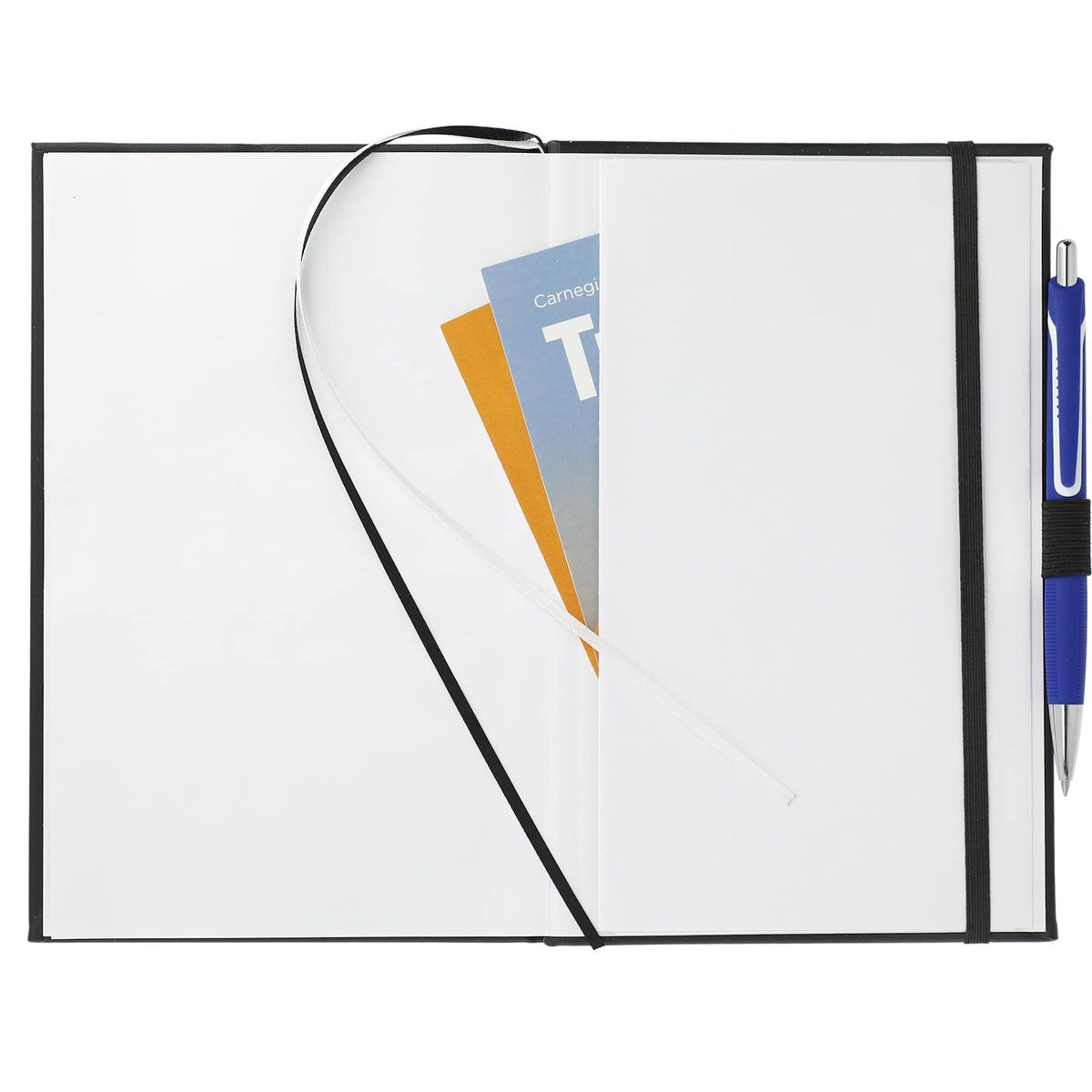 Dotted Planning Notebook with Three Gel Pens, 5.5 x 8.5 Inches - Black - Front 5