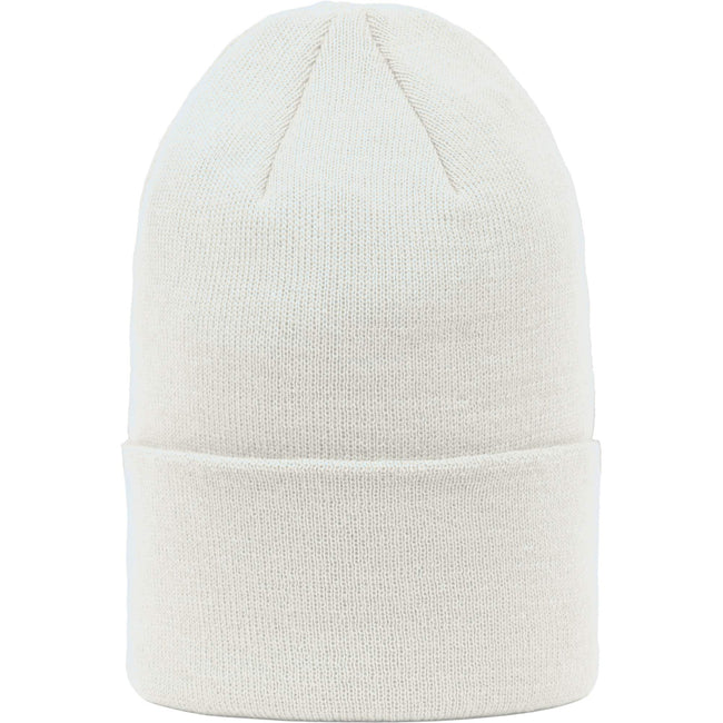 Double Layer Beanie in Recycled Knit Embroidery