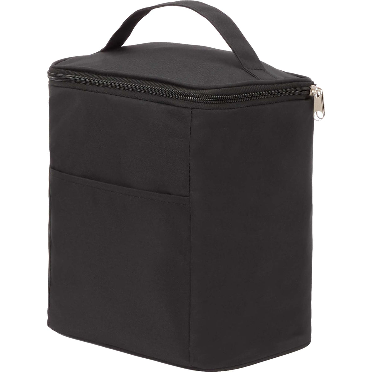 Double Lined Cooler with Removable Liner, 9 Cans - Black - Left Angle 2