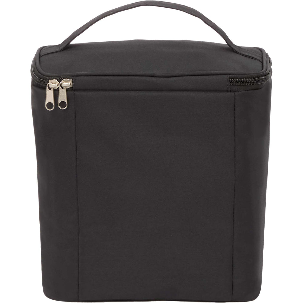 Double Lined Cooler with Removable Liner, 9 Cans Embroidery - Black - Back