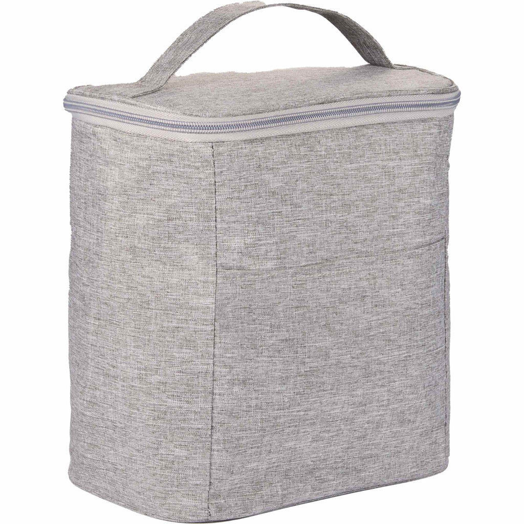 Double Lined Cooler with Removable Liner, 9 Cans Embroidery - Graphite - Right Angle