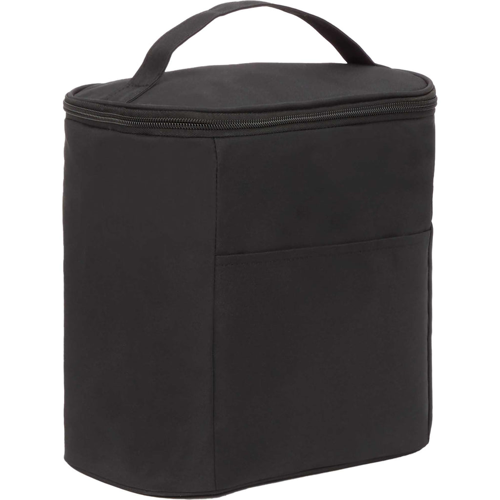 Double Lined Cooler with Removable Liner, 9 Cans Full Color - Black - Right Angle 2